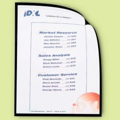 C-Line Products C-Line 37991 Magnetic Cubicle Keepers Display Holders, 8 1/2 x 11, Clear, 25/Pack