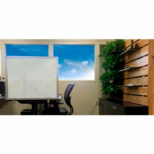 Ghent Desktop Acrylic Protection Screen - Frosted - 24"H x 29"W - Image 2