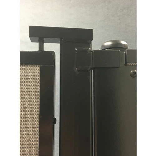 Screenflex 8'H Door - Mounted to End of Room Divider - Vinyl-Mint - Image 4