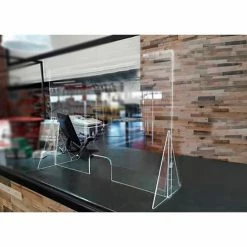 Easy Shield Customer Service Panel & Breath Guard, Polycarbonate 24"W x 14"D x 42"H