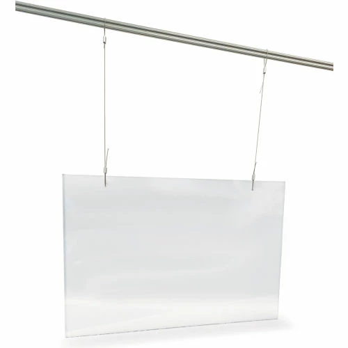 Easy Shield Customer Service Panel & Breath Guard, Polycarbonate 36"W x 1/4"D x 24"H