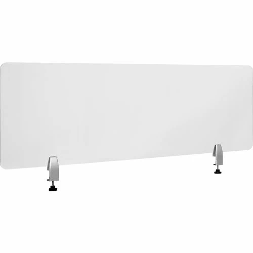 Flash Furniture Clear Acrylic Desk Partition with Hardware, 18"H x 55"W - Image 2