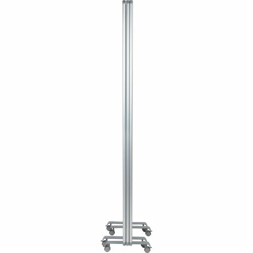 Flash Furniture 3 Panel Transparent Acrylic Mobile Partition with Lockable Casters-106-1/2"W x 72"H - Image 10