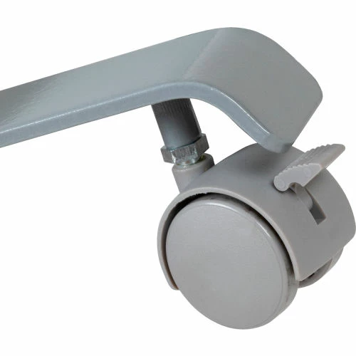 Flash Furniture 3 Panel Transparent Acrylic Mobile Partition with Lockable Casters-106-1/2"W x 72"H - Image 11