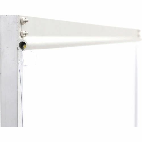 Global Industrial Floor Supported Portable Personal Safety Partition 6'W x 8'H - Clear - Image 7