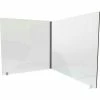 Ghent Desktop Personal Protection Screen 24"W x 24"D x 24"H, 2-Sided, Clear Thermoplastic