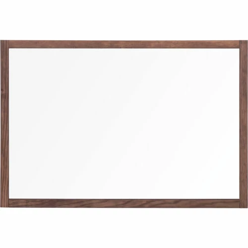 MasterVision Protector Desktop Board, Clear Panel, Rustic Wood Frame w/ Clamps - 40-8/9"W x 27-3/5"H