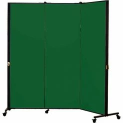Screenflex Healthflex Portable Medical Privacy Screen, 3-Panel, Mallard