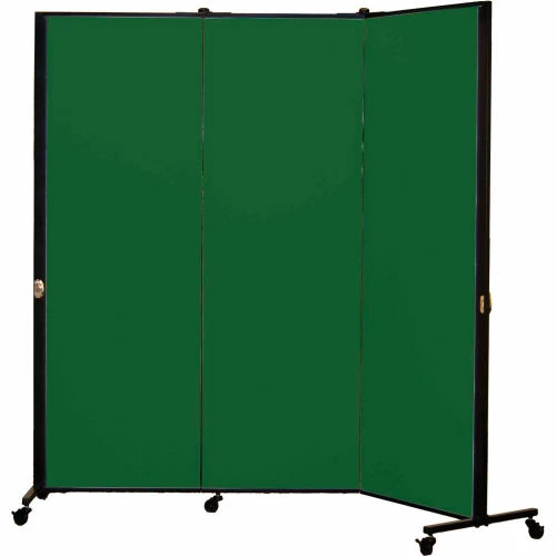 Screenflex Healthflex Portable Medical Privacy Screen, 3-Panel, Mallard
