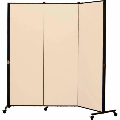 Screenflex Healthflex Portable Medical Privacy Screen, 3-Panel, Desert