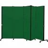 Screenflex Healthflex Portable Medical Privacy Screen, 5-Panel, Vinyl Mint
