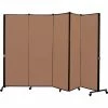Screenflex Healthflex Portable Medical Privacy Screen, 5-Panel, Vinyl Sandalwood