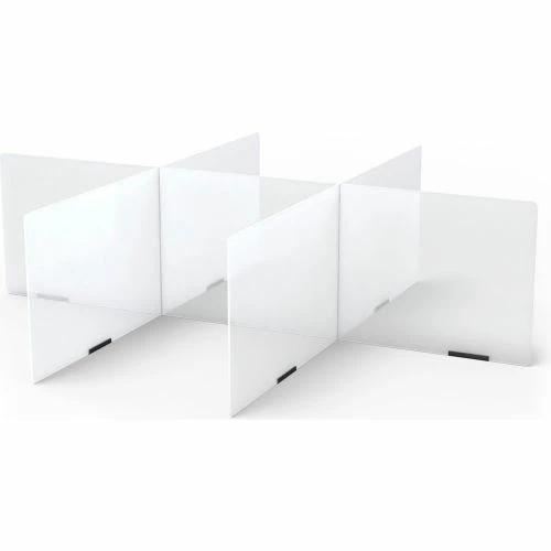 Jonti-Craft® See-Thru Table Divider Shields - 6 Station - 58-1/2"W x 47-1/2"D x 16"H - Image 2