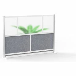 Luxor Modular Room Divider Wall System, 70" x 48", Starter Wall