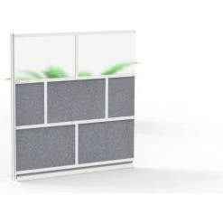 Luxor Modular Room Divider Wall System, 70" x 70", Add-On Wall