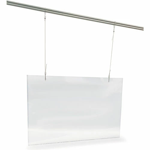 Easy Shield Customer Service Panel & Breath Guard, Polycarbonate 36"W x 1/4"D x 24"H - Image 3