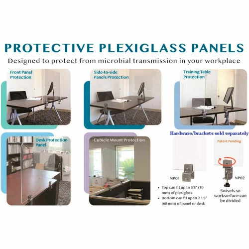 Boss Panel Clamp for Plexiglass - Top Mounting - Pack of 2 - Image 5