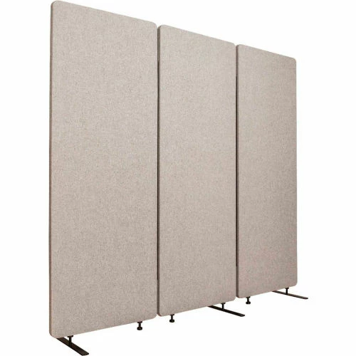 Luxor RECLAIM Acoustic Room Dividers - 3 Pack - Misty Gray - Image 2