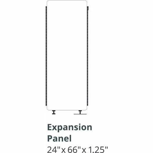 Luxor RECLAIM Acoustic Room Dividers - Expansion Panel - Slate Gray - Image 3