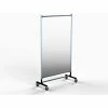 Railex Area Guard 79"H x 48"W High Impact Clear Shield - Rolling Base - Galvanized Frame