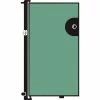 Screenflex 4'H Door - Mounted to End of Room Divider - Sea Green