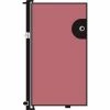 Screenflex 5'H Door - Mounted to End of Room Divider - Cranberry