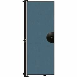Screenflex 7'4"H Door - Mounted to End of Room Divider - Lake
