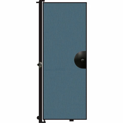 Screenflex 7'4"H Door - Mounted to End of Room Divider - Lake