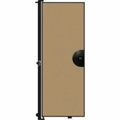 Screenflex 7'4"H Door - Mounted to End of Room Divider - Desert