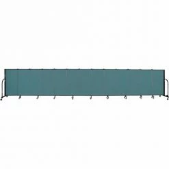 Screenflex 13 Panel Portable Room Divider, 4'H x 24'1"W, Fabric Color: Lake