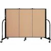 Screenflex 3 Panel Portable Room Divider, 4'H x 5'9"W, Fabric Color: Desert