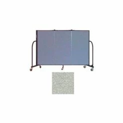 Screenflex 3 Panel Portable Room Divider, 4'H x 5'9"W, Vinyl Color: Mint