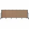 Screenflex 7 Panel Portable Room Divider, 4'H x 13'1"W Fabric Color: Beech