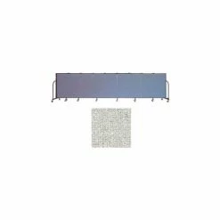 Screenflex 9 Panel Portable Room Divider, 4'H x 16'9"W, Vinyl Color: Granite