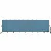 Screenflex 11 Panel Portable Room Divider, 5'H x 20'5"W, Fabric Color: Blue