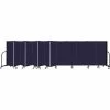 Screenflex 13 Panel Portable Room Divider, 5' H x 24'1" W, Fabric Color: Navy