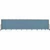 Screenflex 13 Panel Portable Room Divider, 5'H x 24'1"W, Fabric Color: Blue