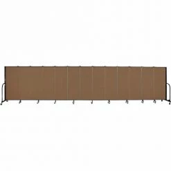 Screenflex 13 Panel Portable Room Divider, 5'H x 24'1"W, Fabric Color: Oatmeal