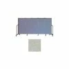 Screenflex 5 Panel Portable Room Divider, 5'H x 9'5"W, Vinyl Color: Mint