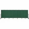 Screenflex 9 Panel Portable Room Divider, 5'H x 16'9"W, Fabric Color: Mallard