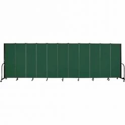 Screenflex Portable Room Divider - 11 Panel - 6'H x 20'5"W - Mallard