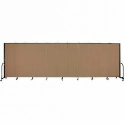 Screenflex Portable Room Divider - 11 Panel - 6'H x 20'5"W - Beech