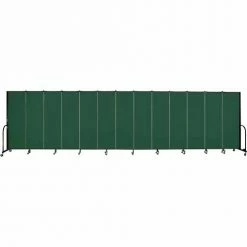 Screenflex Portable Room Divider - 13 Panel - 6'H x 24'1"W - Mallard