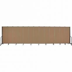 Screenflex Portable Room Divider - 13 Panel - 6'H x 24'1"W - Beech