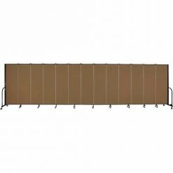 Screenflex Portable Room Divider - 13 Panel - 6'H x 24'1"W - Oatmeal