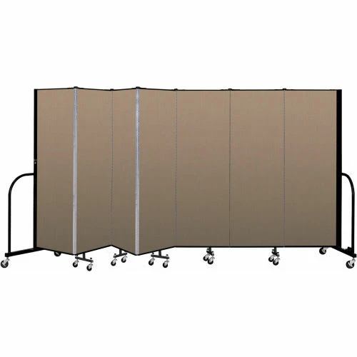 Screenflex Portable Room Divider - 7 Panel - 6'H x 13'1"W - Desert - Image 2