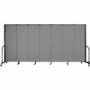 Screenflex Portable Room Divider - 7 Panel - 6'H x 13'1"W - Grey