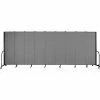 Screenflex Portable Room Divider - 9 Panel - 6'H x 16'9"W - Stone
