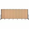 Screenflex Portable Room Divider - 9 Panel - 6'H x 16'9"W - Desert