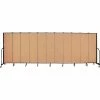 Screenflex 11 Panel Portable Room Divider, 6'8"H x 20'5"W, Fabric Color: Desert